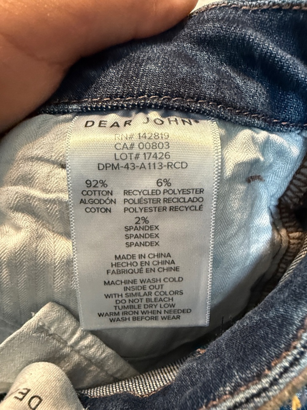 Dear John Dark Wash Jeanne High Rise Flare Jeans Size 25 - Picture 7 of 7